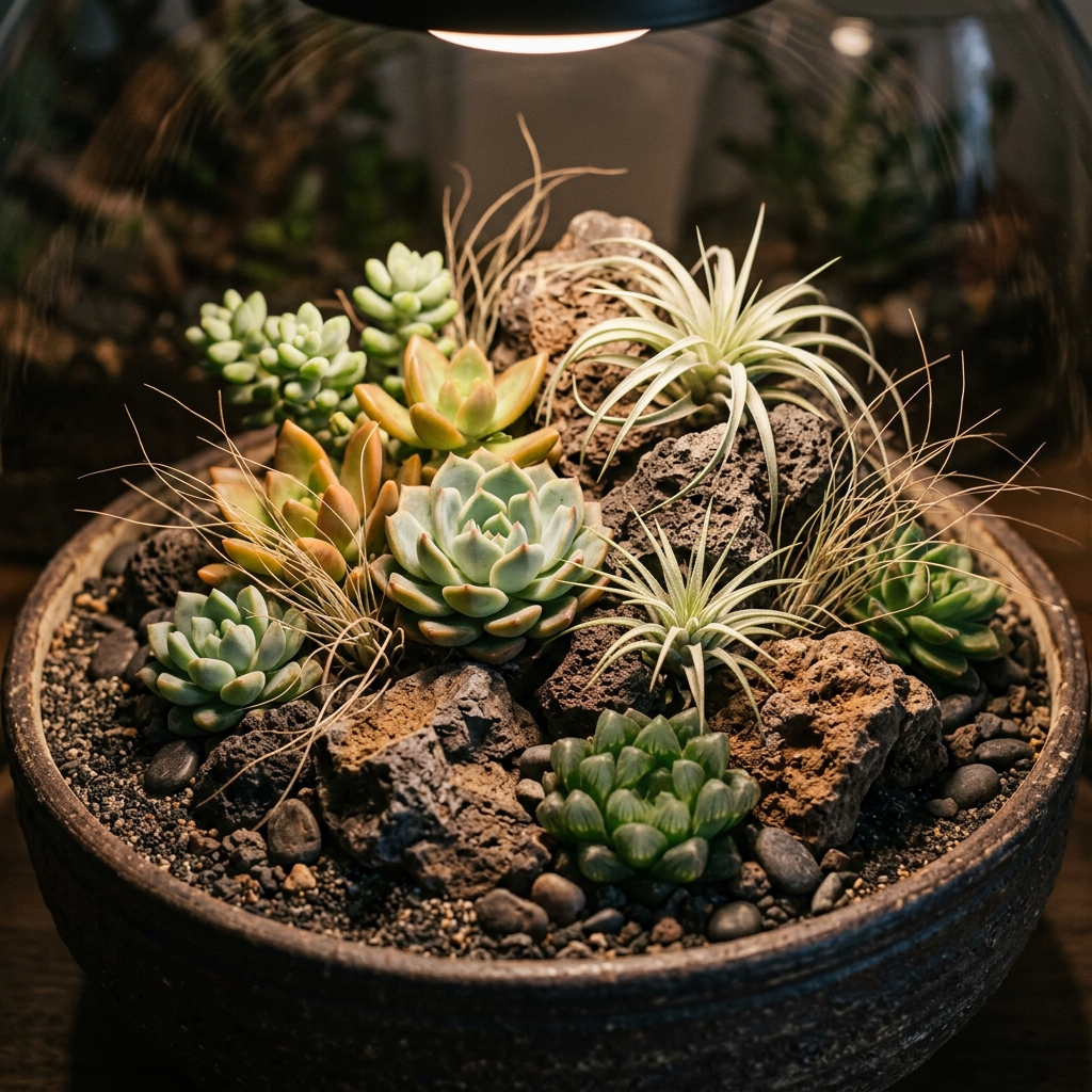 Wüstenpflanzen im Terrarium